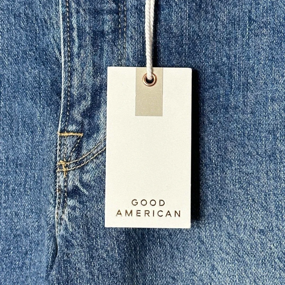 Good American Good Classic Jeans High Rise Skinnyish Fit Women’s 4/27 Blue NWT - Picture 6 of 12